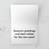 Weihnachtsgeschoss Grosser Schriftart Weihnachtska Feiertagskarte (Innenseite)