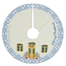 Weihnachtsgeschoss und portugiesische Fliesen