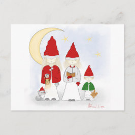 Weihnachtsgeschwister Postkarte