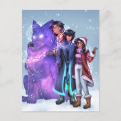 Weihnachtsgeschwister Postkarte (Vorderseite)