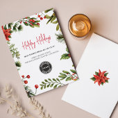 Weihnachtsgesellschaftskarte für das Add-On Busine Mitteilungskarte