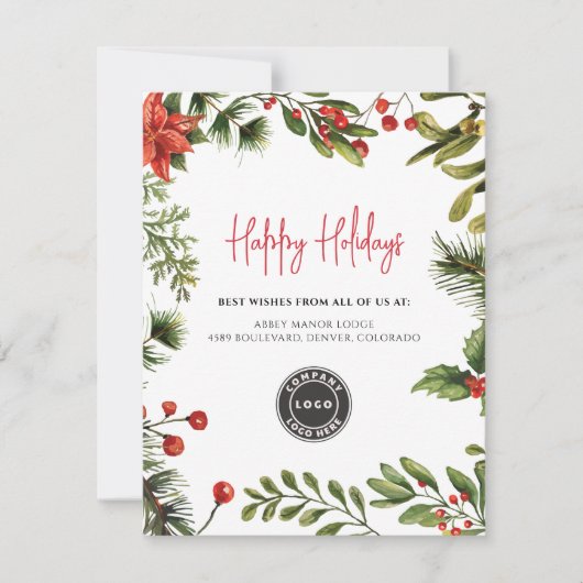 Weihnachtsgesellschaftskarte für das Add-On Busine Mitteilungskarte (Vorderseite)