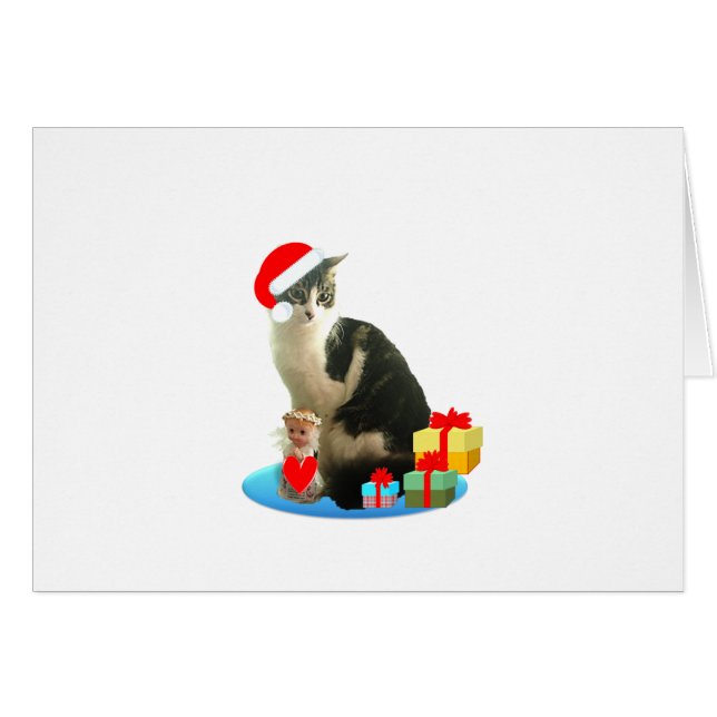 Weihnachtsgestaffel und niedlicher Engel (Vorderseite (Horizontal))