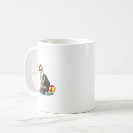 Weihnachtsgestaffel und niedlicher Engel Kaffeetasse (Vorderseite Links)