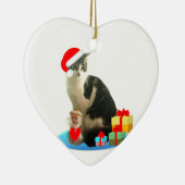 Weihnachtsgestaffel und niedlicher Engel Keramikornament (Rechts)