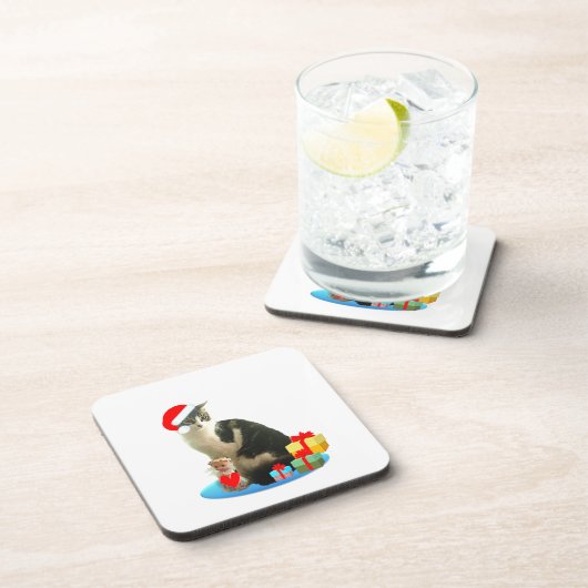 Weihnachtsgestaffel und niedlicher Engel Untersetzer (Rechte Seite)