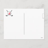 Weihnachtsgestalt der Golf-Familie Feiertagspostkarte (Rückseite)