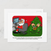 Weihnachtsgestaltung 4 postkarte (Vorne/Hinten)