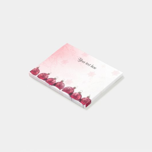 Weihnachtsgestaltung mit Weihnachtsbaumvorlage Post-it Klebezettel (angewinkelt)