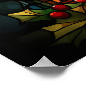 Weihnachtsgestanztes Glasposter Poster (Ecke)