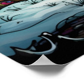 Weihnachtsgestanztes Glasposter Poster (Ecke)