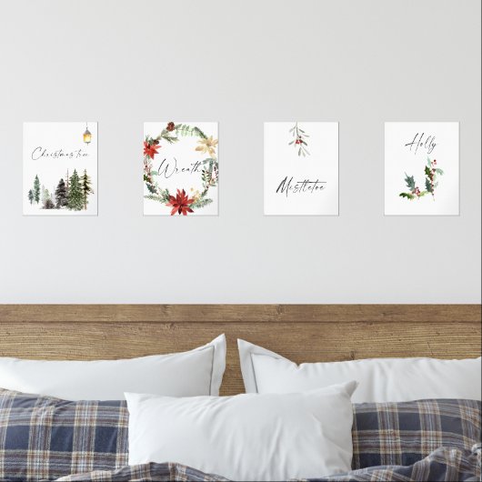 Weihnachtsgestapel Bilderwand Sets (Schlafzimmer)