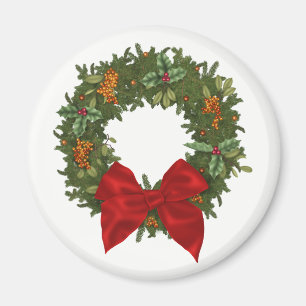 Weihnachtsgesteck aus Stechpalme Magnet