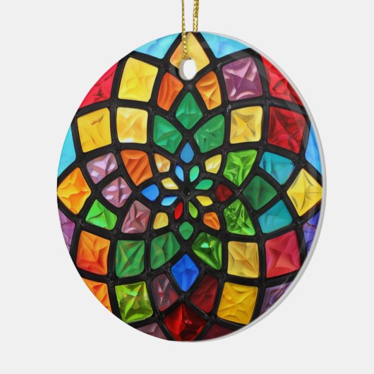 Weihnachtsgestecke Keramik Ornament (Links)