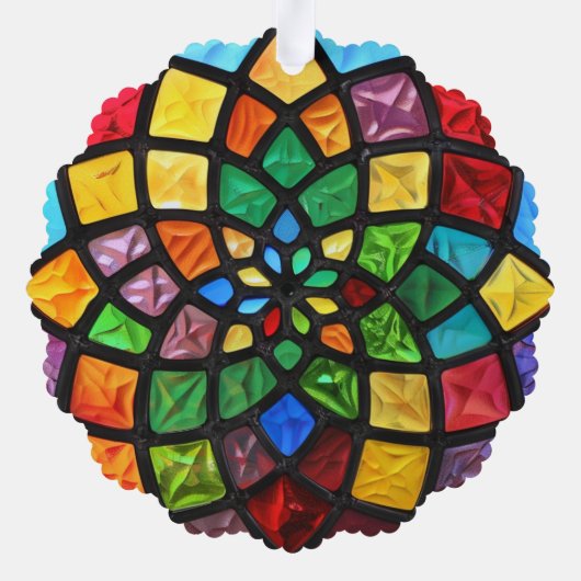 Weihnachtsgestecke Ornament Karte (Rückseite)