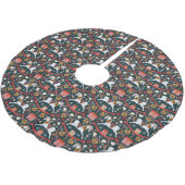Weihnachtsgestecke Schaukelpferde Dunkelblauer Bau Polyester Weihnachtsbaumdecke (Schrägansicht)