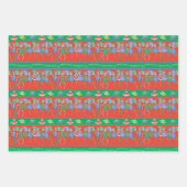 Weihnachtsgestein für Außerirdischen Geschenkpapier Set (Vorderseite)