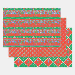 Weihnachtsgestein für Außerirdischen Geschenkpapier Set