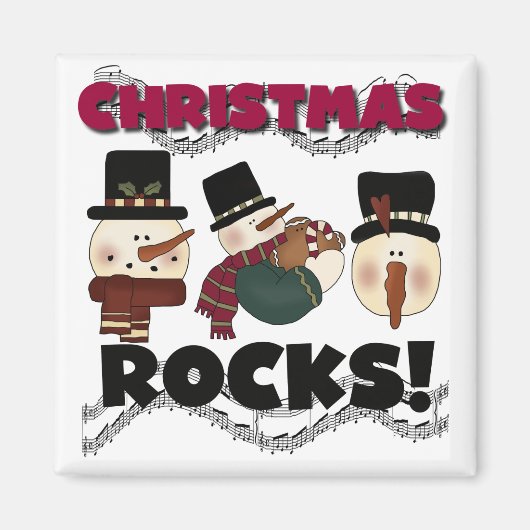 Weihnachtsgesteine - T - Shirt und Geschenke Magnet (Vorne)