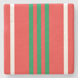 Weihnachtsgestreichter Untersetzer