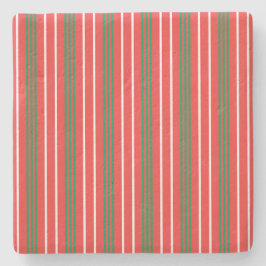 Weihnachtsgestreichter Untersetzer