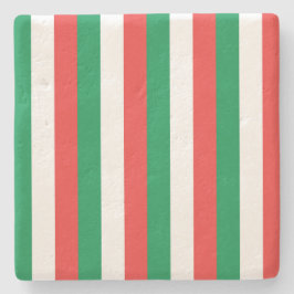 Weihnachtsgestreichter Untersetzer