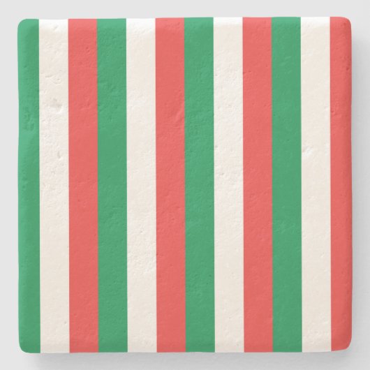 Weihnachtsgestreichter Untersetzer (Vorderseite)