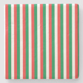 Weihnachtsgestreichter Untersetzer (Vorderseite)