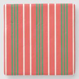 Weihnachtsgestreichter Untersetzer