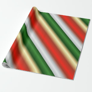 Weihnachtsgestreift Geschenkpapier