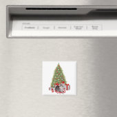 Weihnachtsgetiger am Baum Magnet (In Situ (Geschirrspüler))