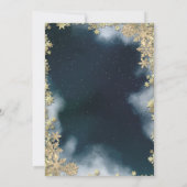 Weihnachtsgetränk Gingerbrei Cookie Blue Weihnacht Einladung (Rückseite)