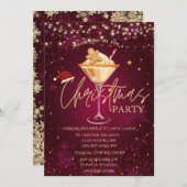 Weihnachtsgetränk Lebkuchen Keks Weihnachten Einladung (Vorne/Hinten)