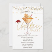 Weihnachtsgetränk Lebkuchen Kekse Sterne Einladung (Vorderseite)