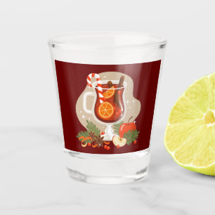 Weihnachtsgetränk schnapsglas