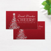 Weihnachtsgetränk Voucher Red Silver (Schreibtisch)