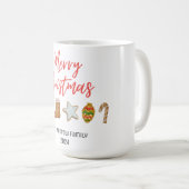 Weihnachtsgetränke im Aquarell Kaffeetasse (VorderseiteRechts)