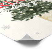 Weihnachtsgetränke im Winter Unterschreiben Poster (Ecke)