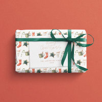 Weihnachtsgetränke in Aquarellfarben (ohne Foto)