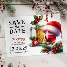 Weihnachtsgetränke Weihnachten Party Save the Date
