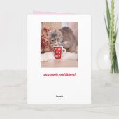 Weihnachtsgetränkkarte Karte (Rückseite)