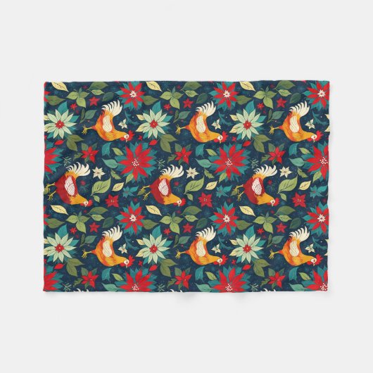 Weihnachtsgewächse Fleecedecke (Vorderseite (Horizontal))