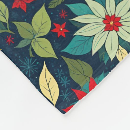 Weihnachtsgewächse Fleecedecke (Ecke)