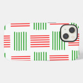 Weihnachtsgewebe iPhone hülle (Rückseite (Horizontal))
