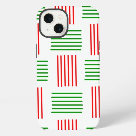 Weihnachtsgewebe iPhone hülle (Rückseite)