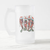 Weihnachtsgewürze Mattglas Bierglas (Links)