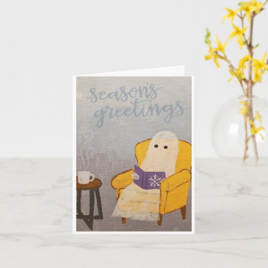 Weihnachtsghost-Karte Karte (Gelbe Blume)