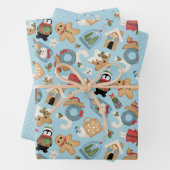 Weihnachtsginger Brot Geschenk Wrap Geschenkpapier Set (Beispiel)