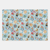 Weihnachtsginger Brot Geschenk Wrap Geschenkpapier Set (Vorderseite)