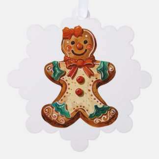 Weihnachtsginger-Brot Ornament Karte